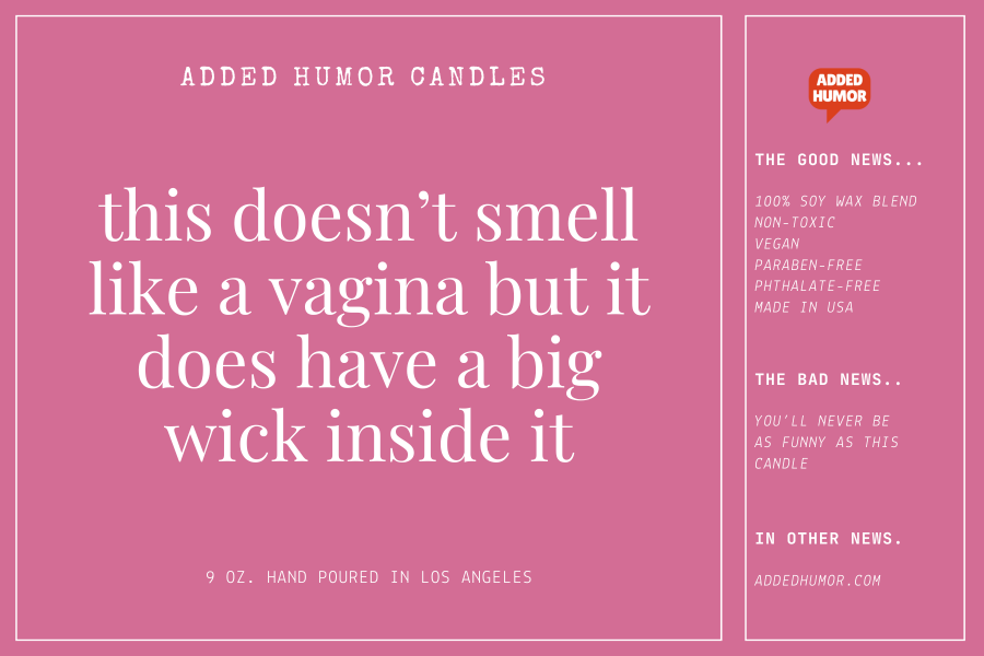 This Doesn't Smell Like a Vagina Scented Soy Wax Funny Candle