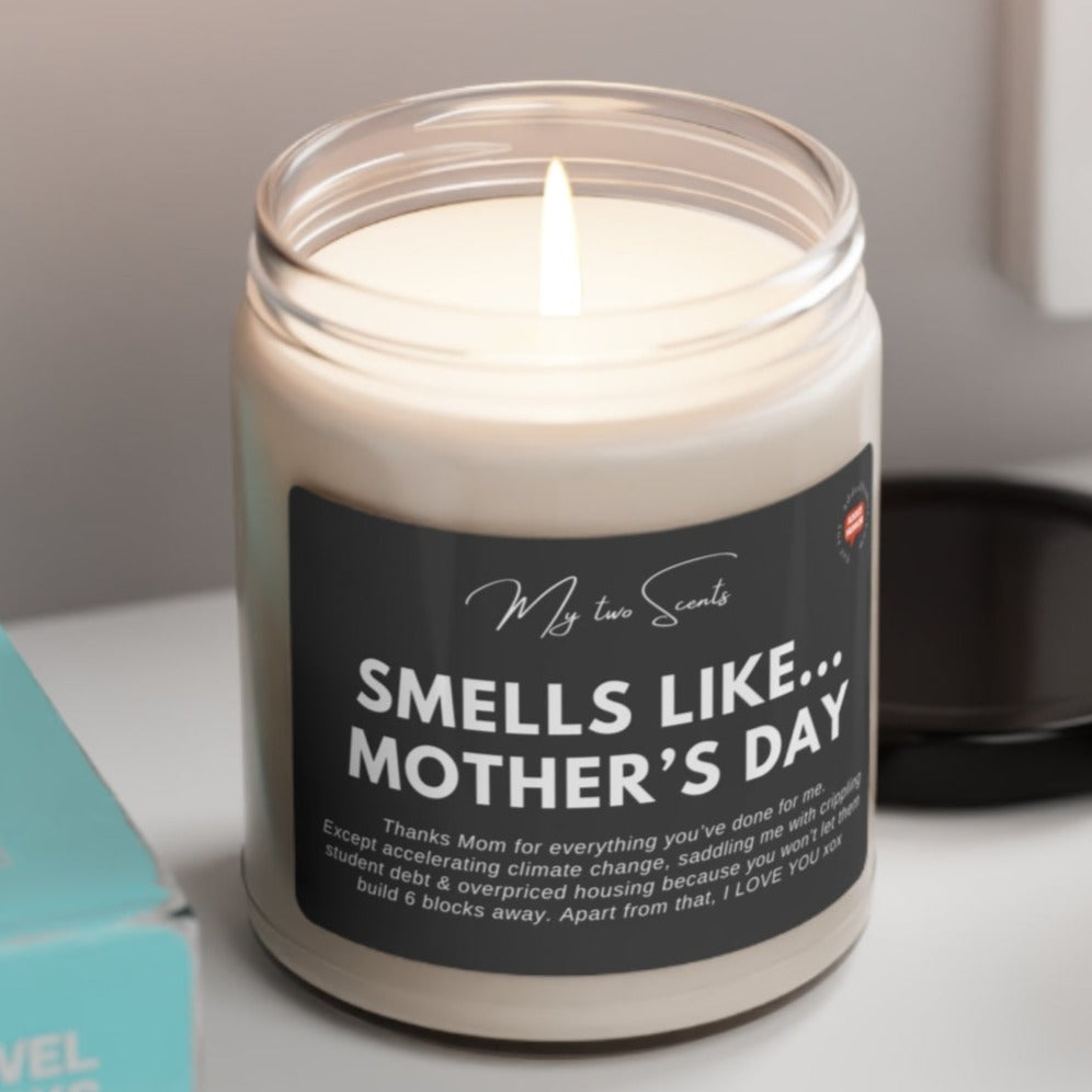 Smells Like Mother's Day Scented Soy Candle Dark, 9oz