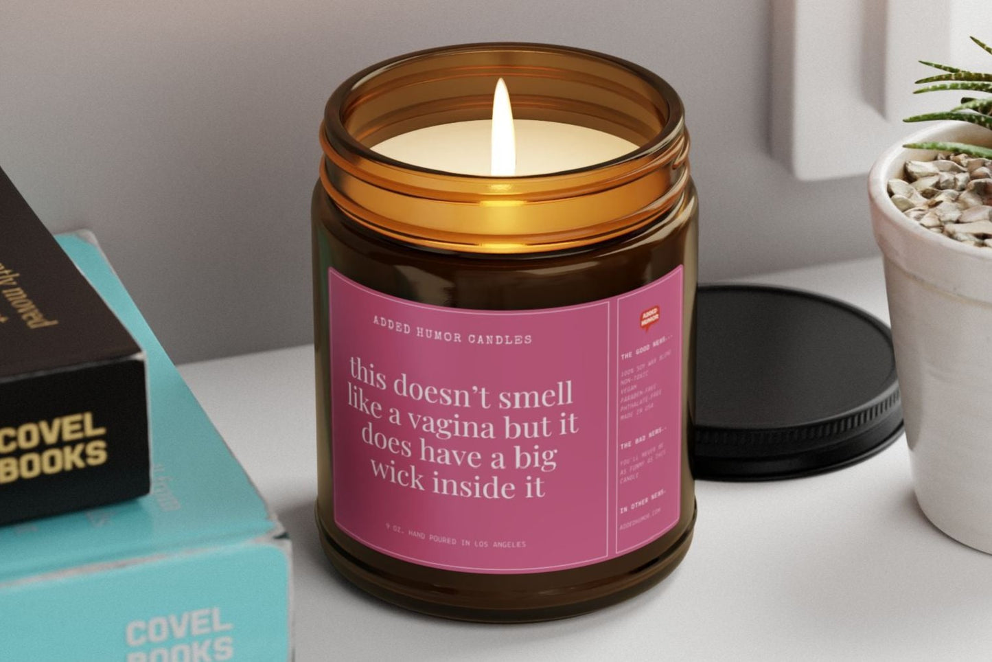 This Doesn't Smell Like a Vagina Scented Soy Wax Funny Candle