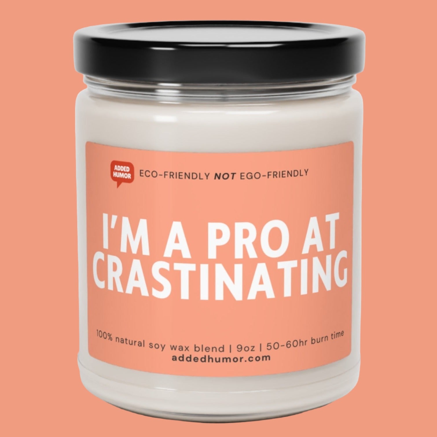 I'm A Pro At Crastinating Scented Soy Funny Candle