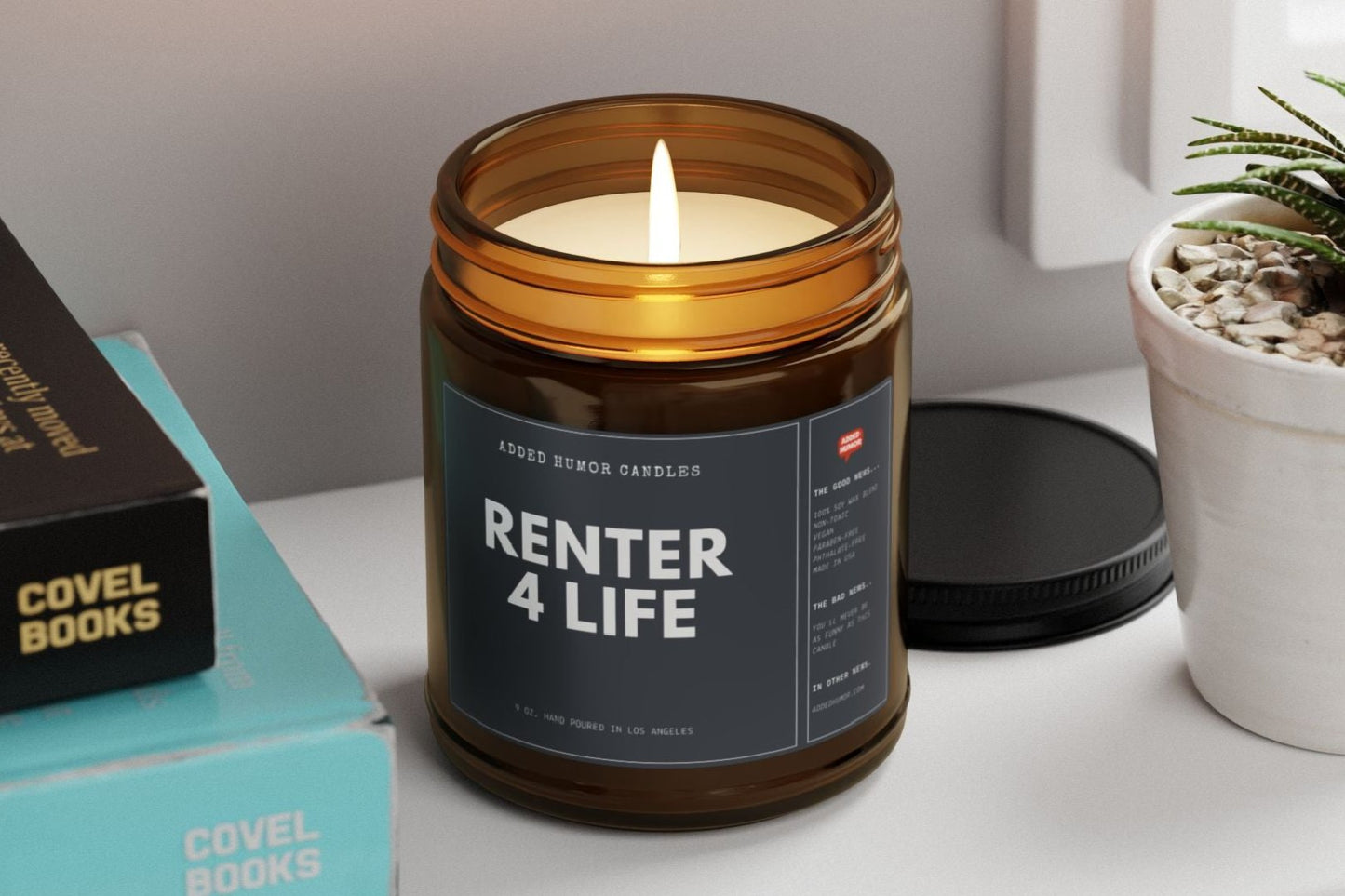 Renter 4 Life 9oz Soy Wax Funny Candle