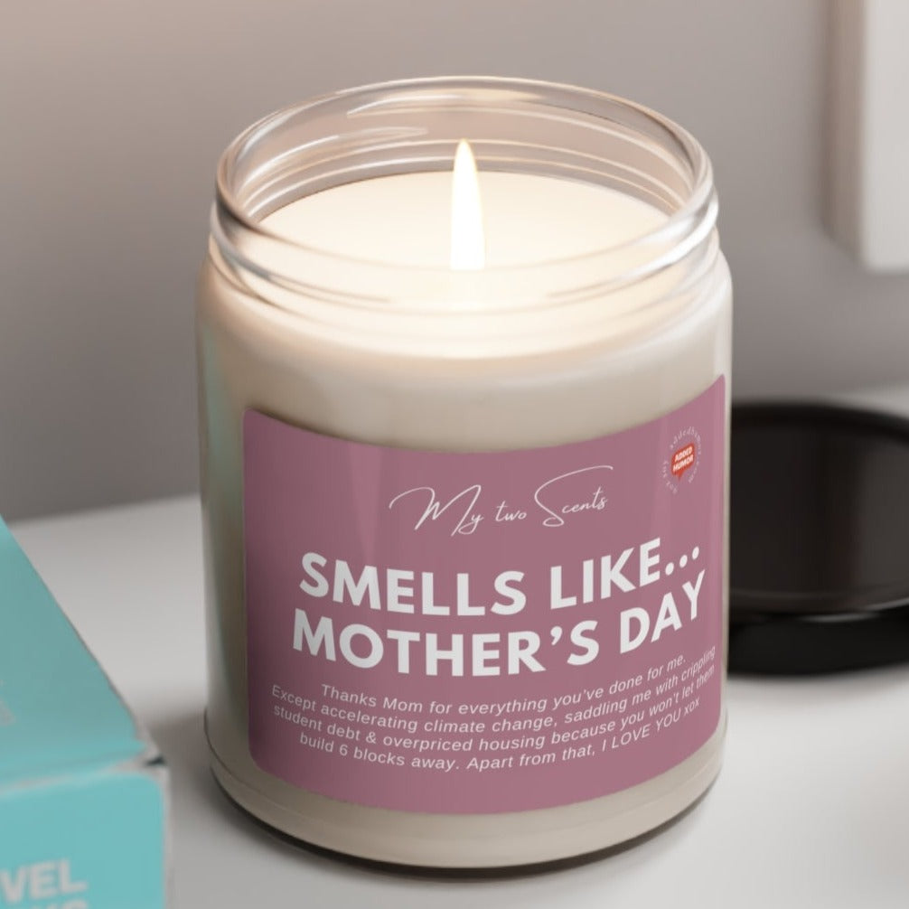 Smells Like Mother's Day Scented Soy Candle Pink, 9oz