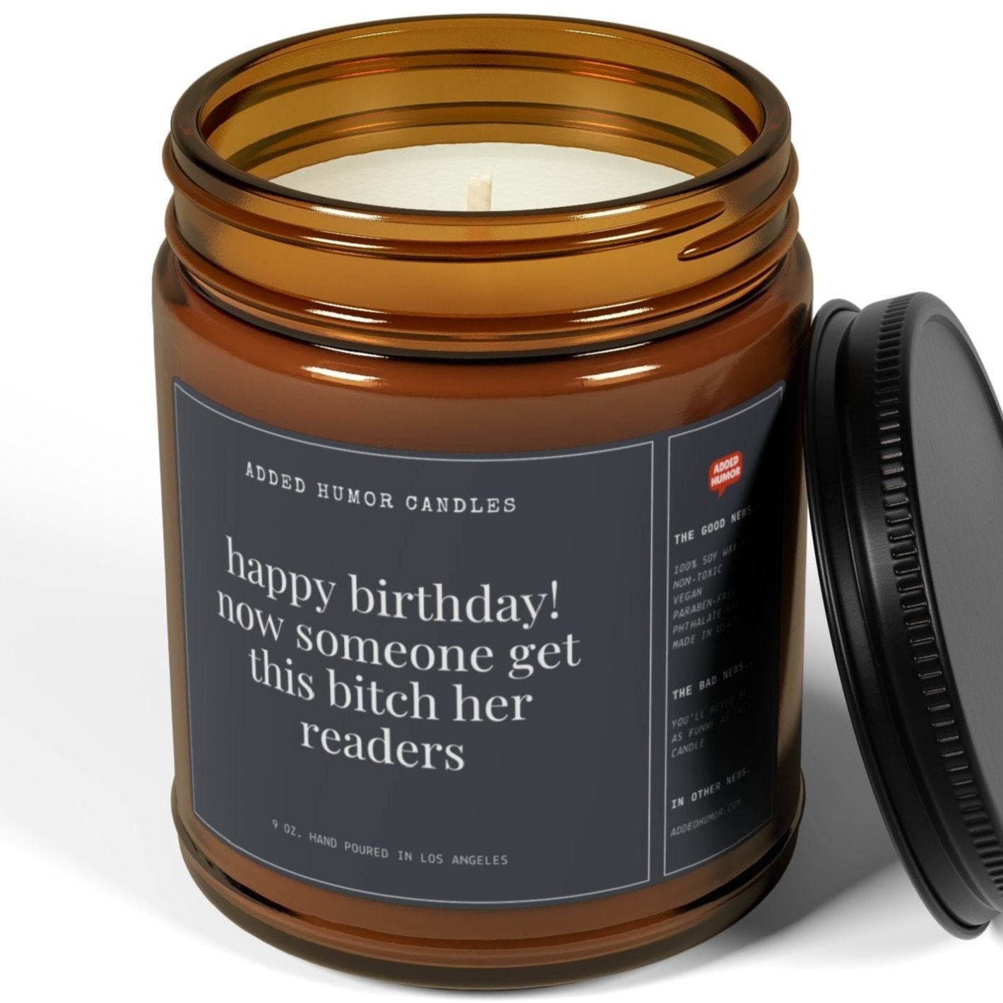 Happy Birthday Get This Bitch Her Readers 9oz Soy Wax Funny Candle