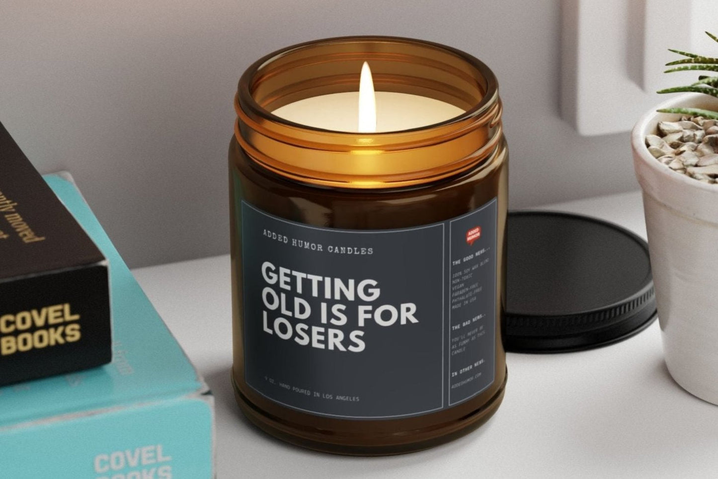 Getting Old Is For Losers 9oz Soy Wax Funny Candle