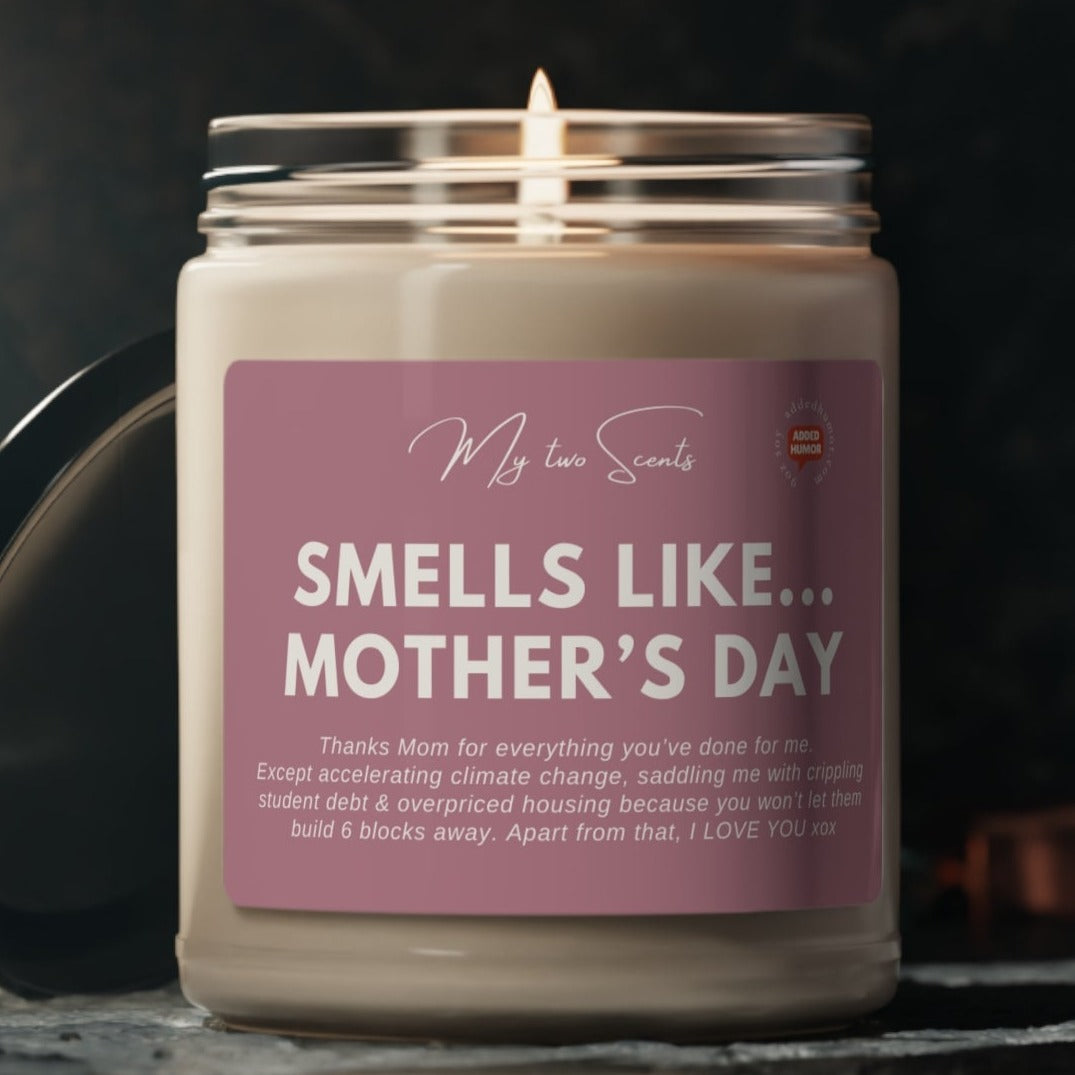 Smells Like Mother's Day Scented Soy Candle Pink, 9oz