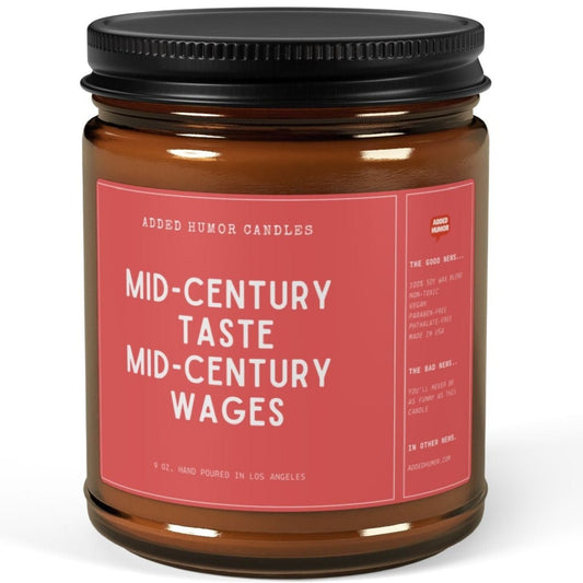 Mid-Century Modern 9oz Soy Wax Funny Candle