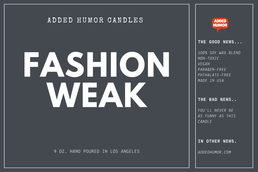 Fashion Weak 9oz Soy Wax Funny Candle