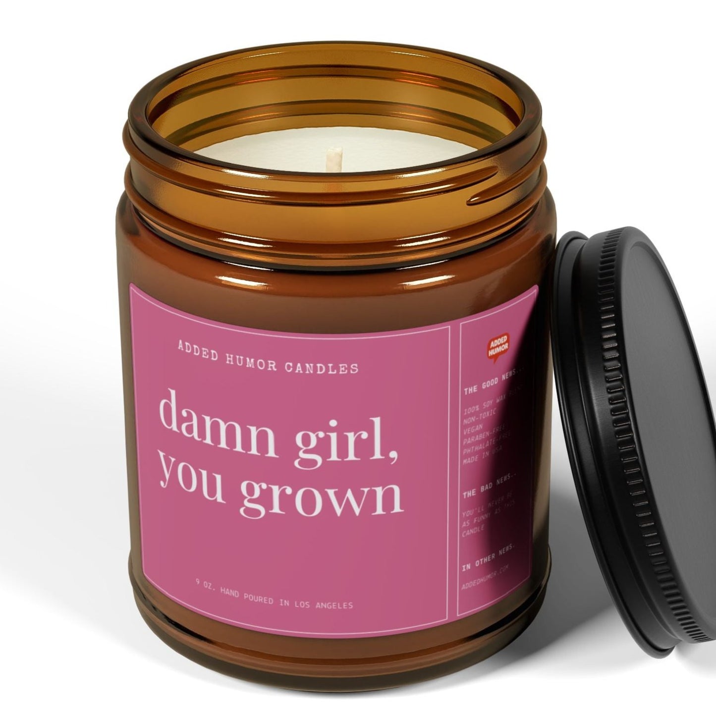 Damn Girl You Grown 9oz Soy Wax Funny Candle