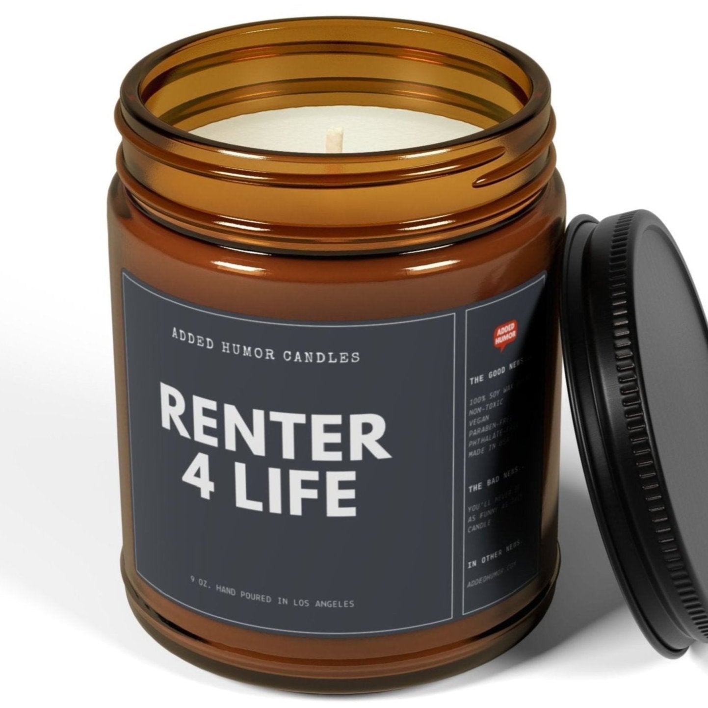 Renter 4 Life 9oz Soy Wax Funny Candle