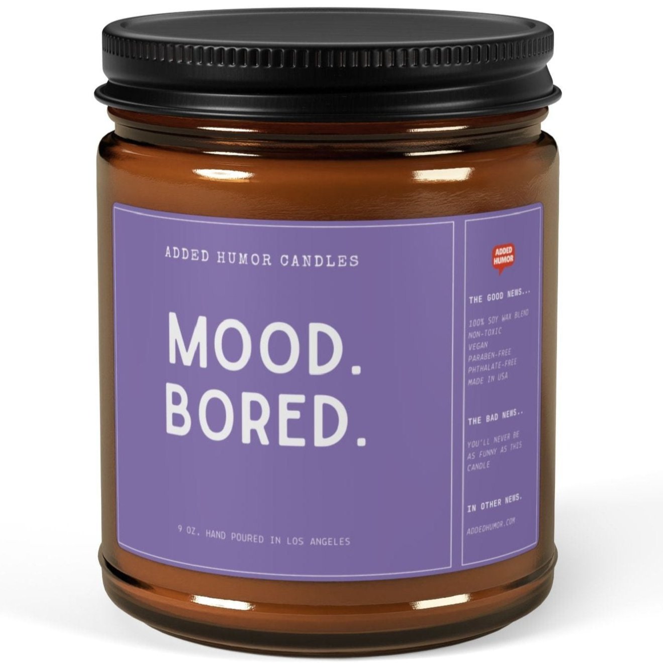 Mood Bored 9oz Soy Wax Funny Candle