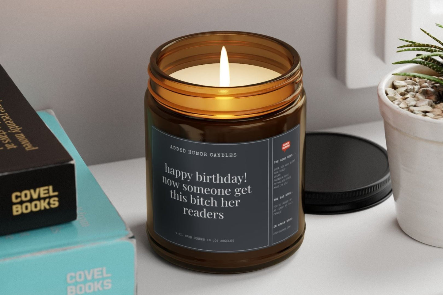 Happy Birthday Get This Bitch Her Readers 9oz Soy Wax Funny Candle