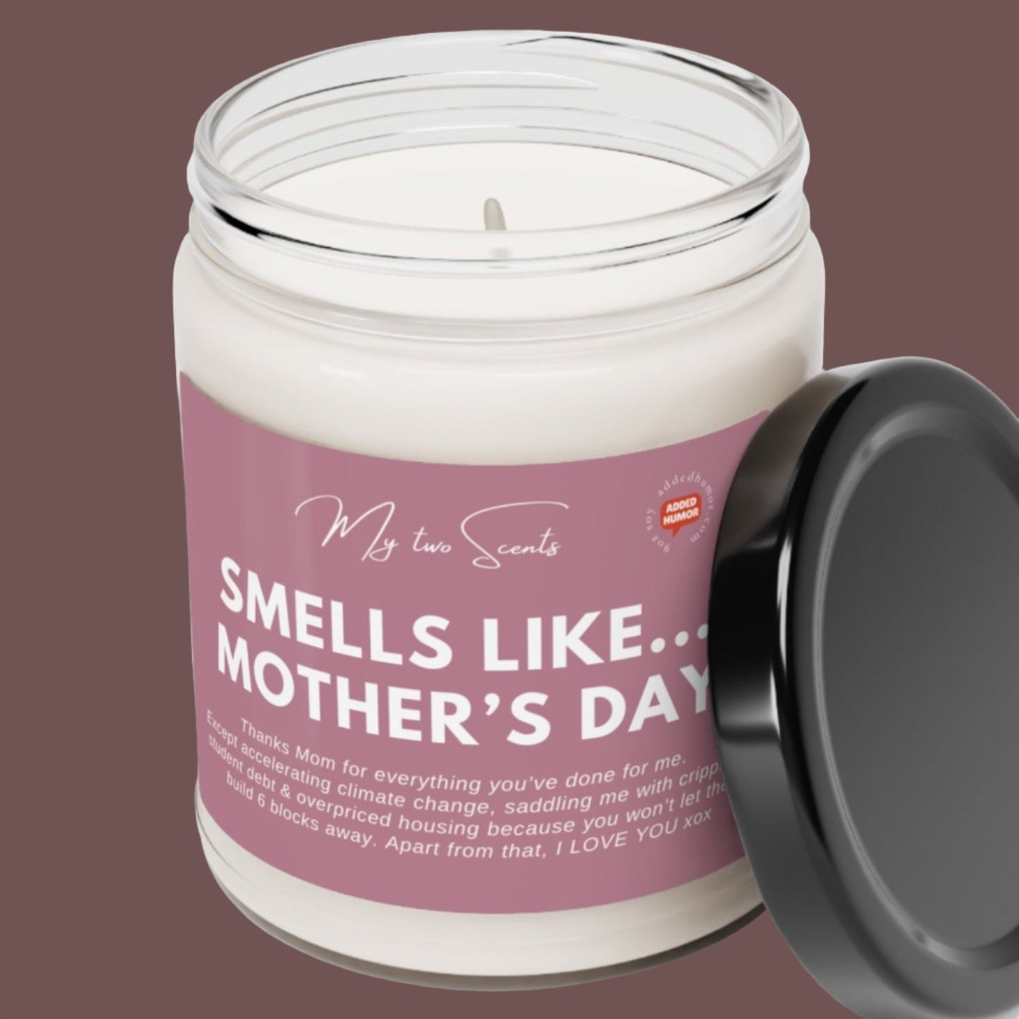 Smells Like Mother's Day Scented Soy Candle Pink, 9oz