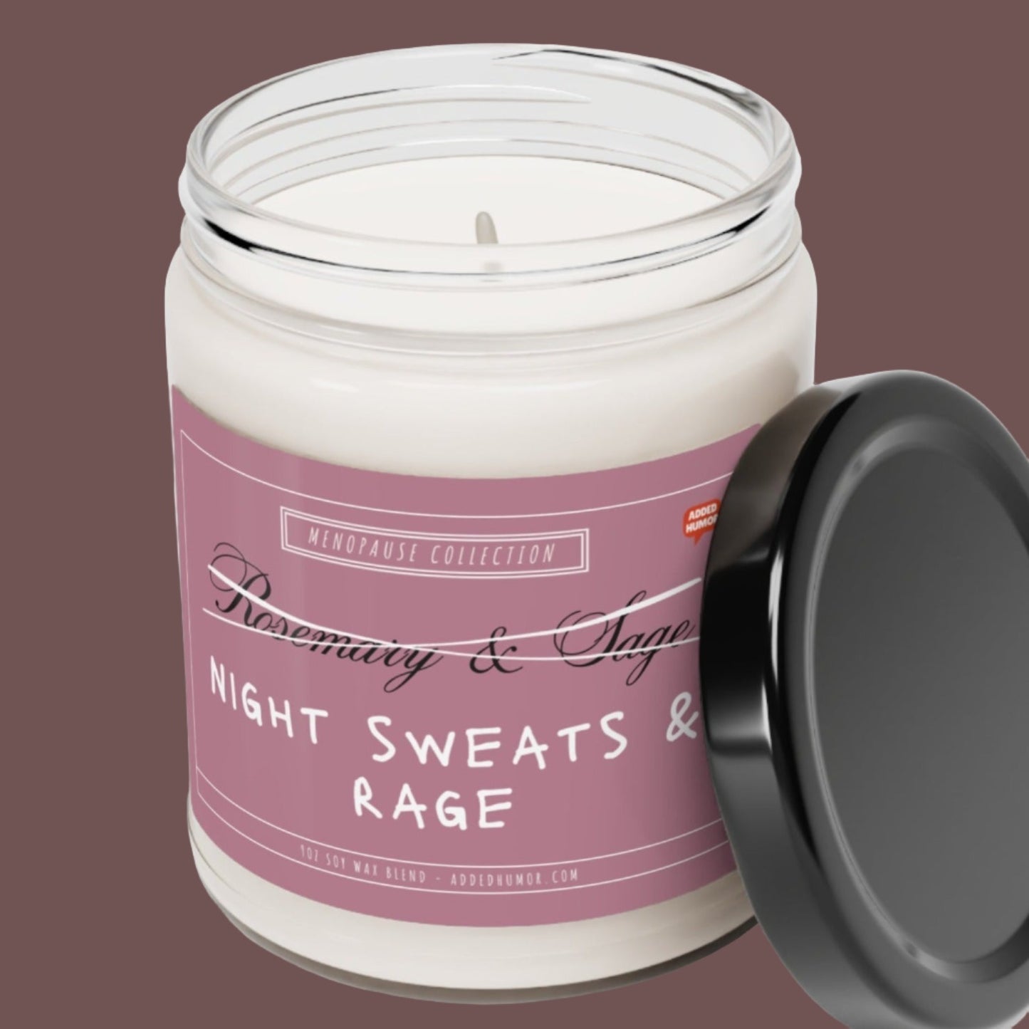 Menopause Night Sweats and Rage Scented Soy Candle, 9oz