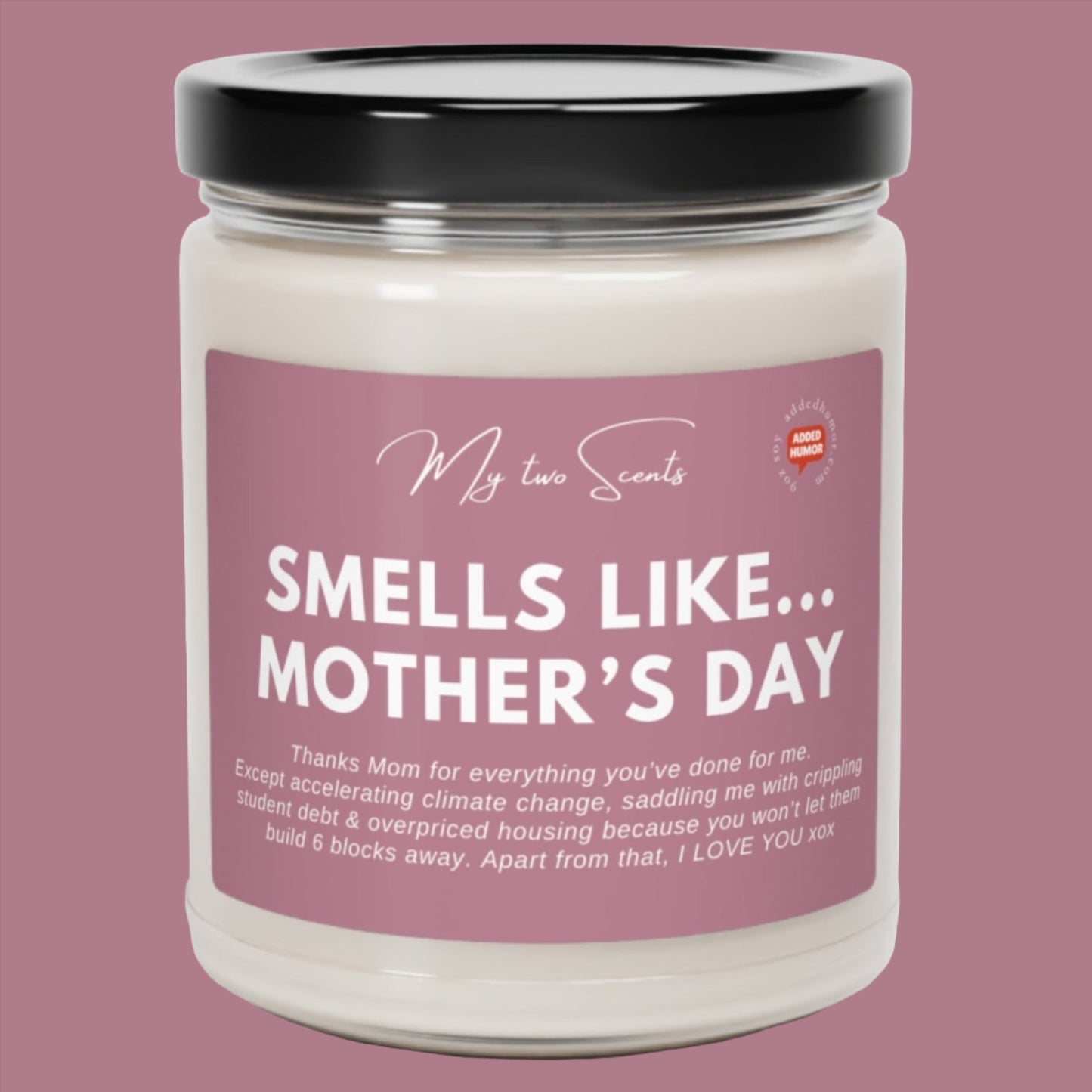 Smells Like Mother's Day Scented Soy Candle Pink, 9oz