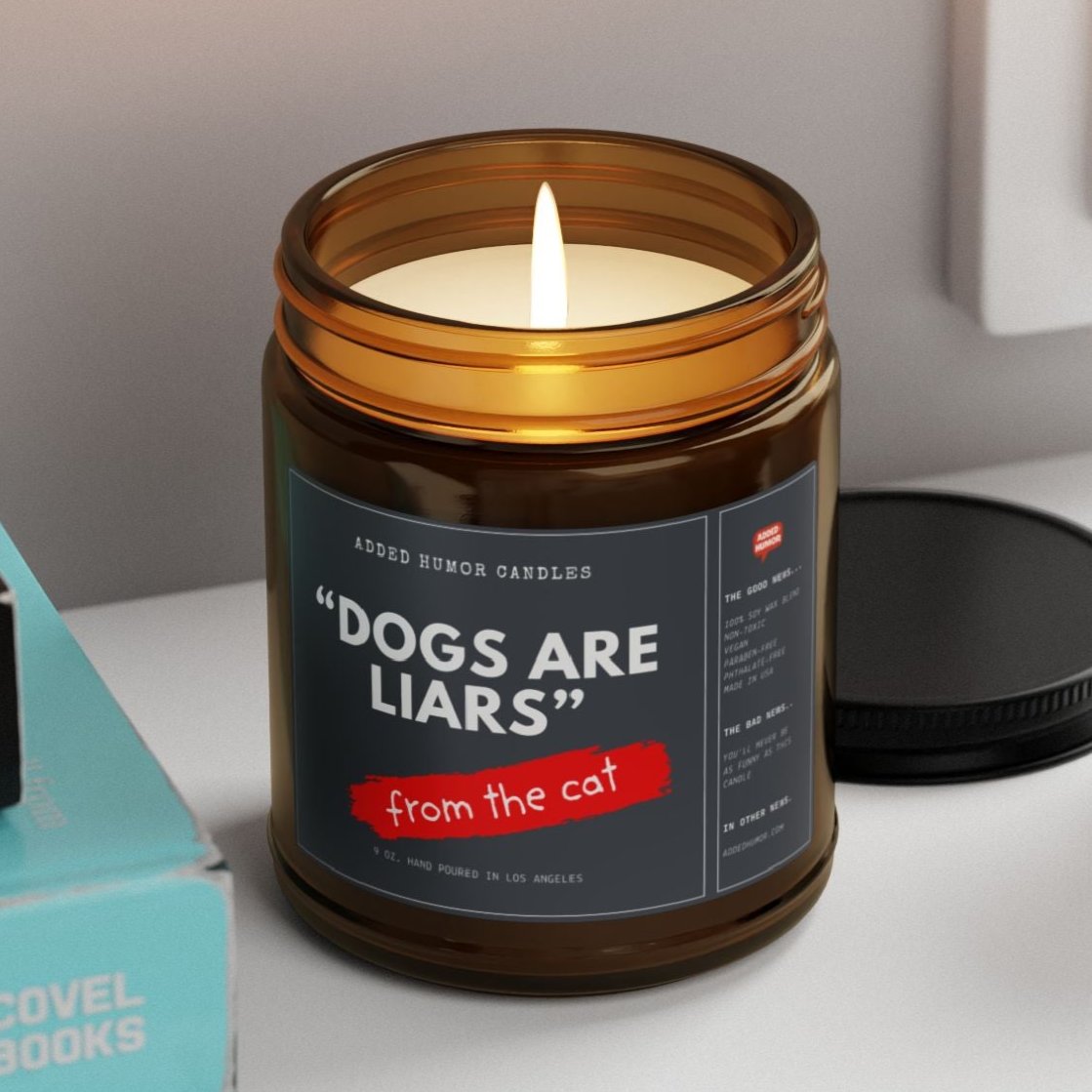 Dogs Are Liars 9oz Soy Wax Funny Candle