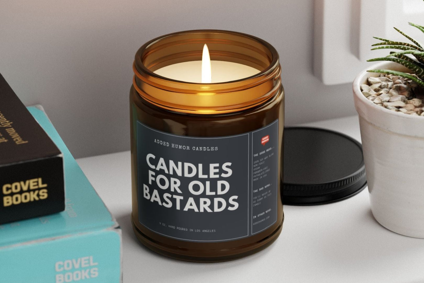 Candles For Old Bastards 9oz Soy Wax Funny Candle