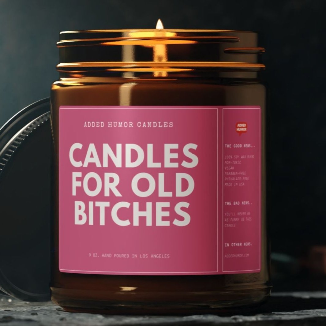 Candles for Old Bitches 9oz Soy Wax Funny Candle